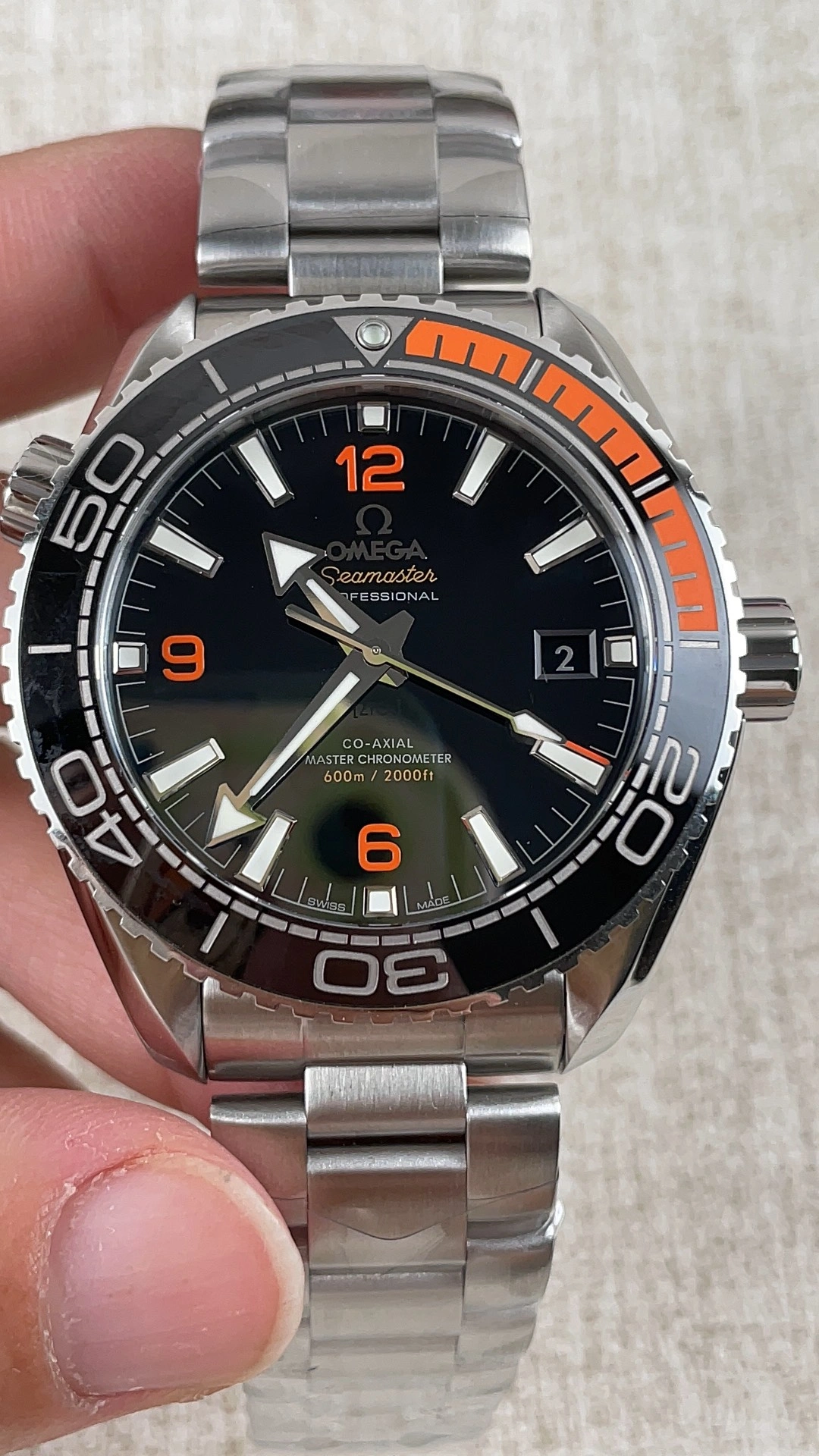 HighPerformance CBD Factory Omega Seamaster Planet Ocean 600M 43.5mm Black Dial Orange Quarter Bezel (215.30.44.21.01.002) 1:1 Super Clone – DD8900 Movement 293